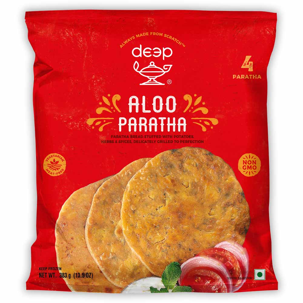 Deep Paratha with Potatoes 383g (4 pieces)